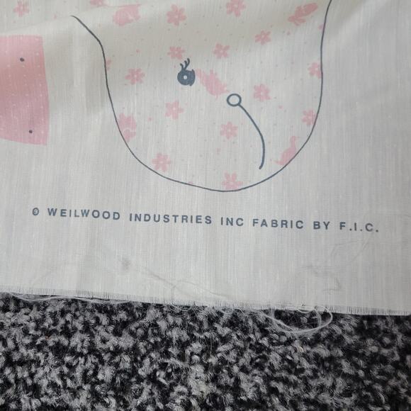 Vintage DIY Dinosaur Stuffed Animal Fabric Panel - Picture 4 of 4